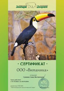 Благодарность витаника