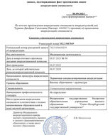 Выписка о наличии в единой государственной информационной системе данных об аккредитации.